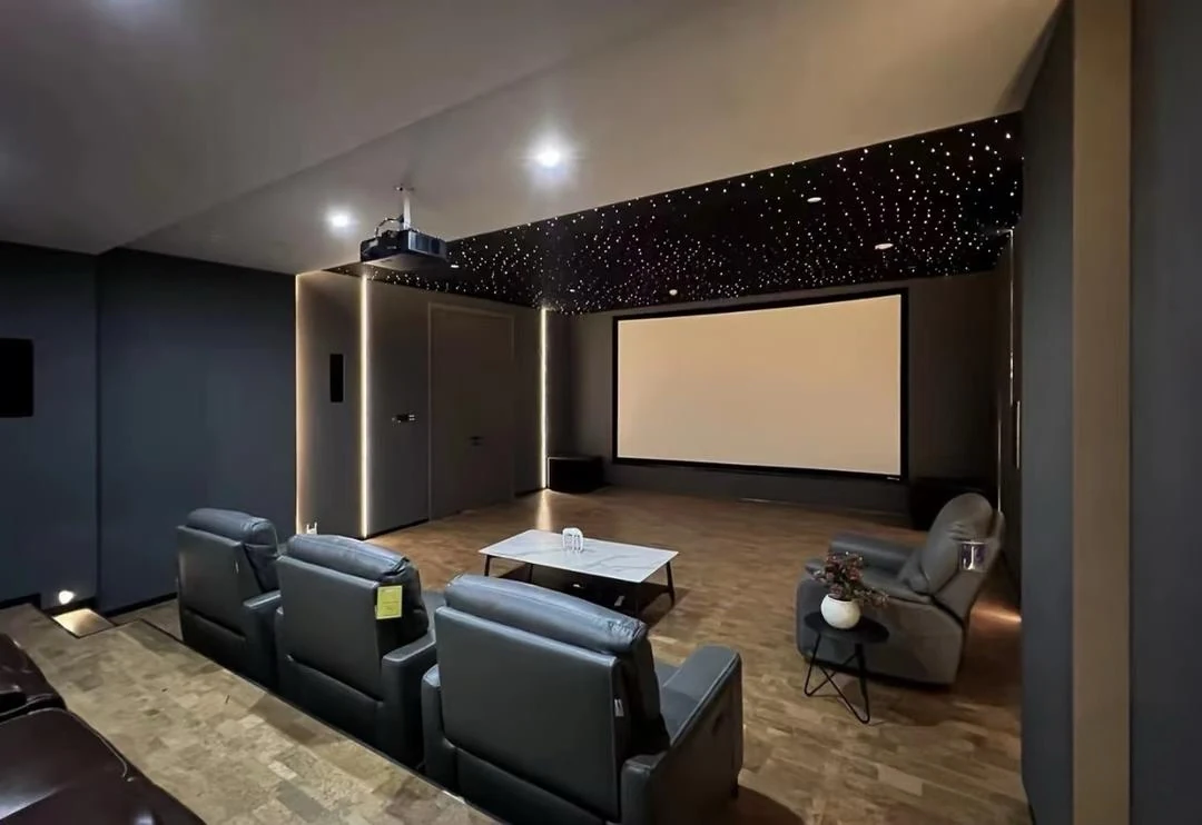 Cinema and listening-room interiors