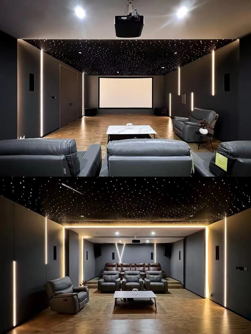 Cinema and listening-room interiors