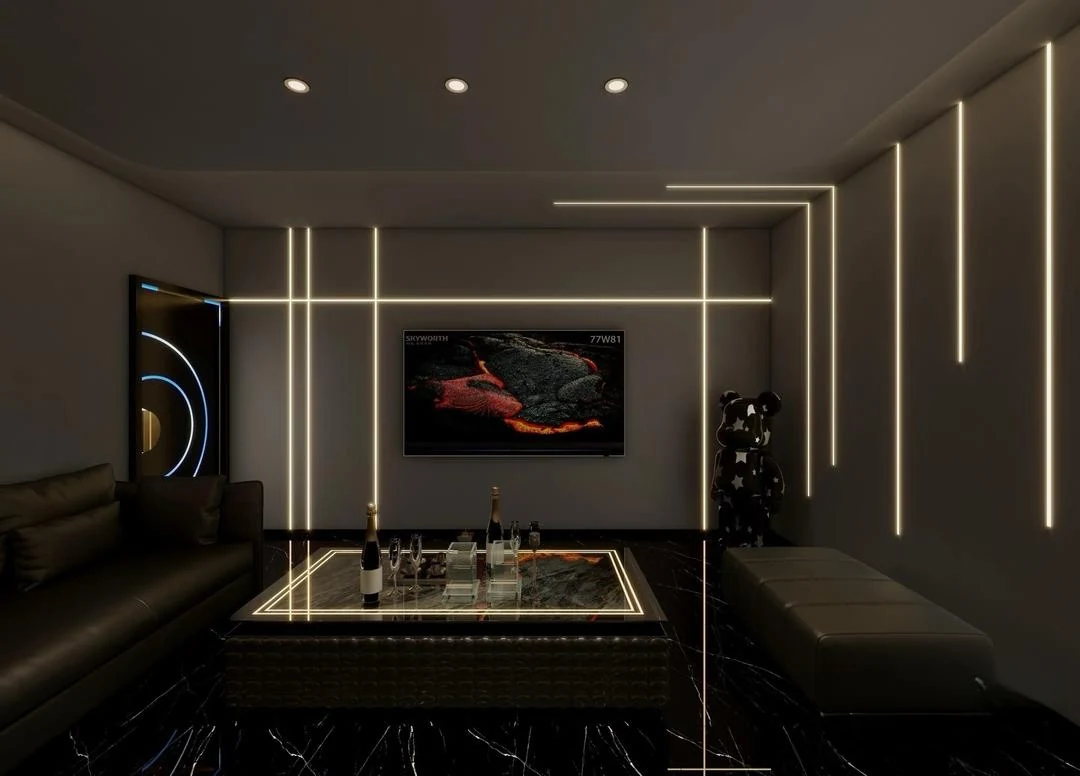 Intimate lounge interior