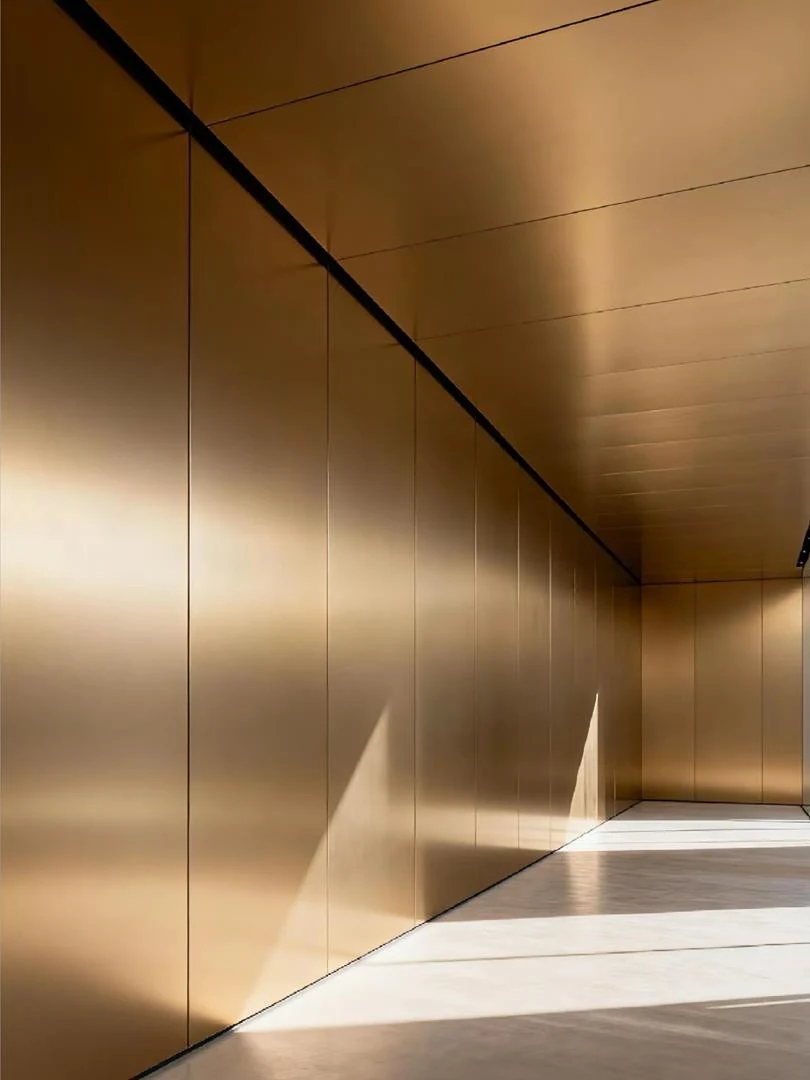 Metallic surfaces, light and architectural detail