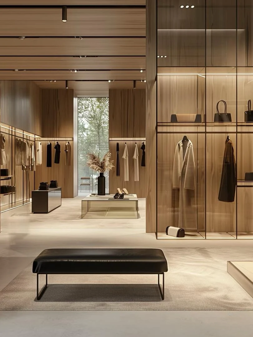 Clothing and footwear retail interior
