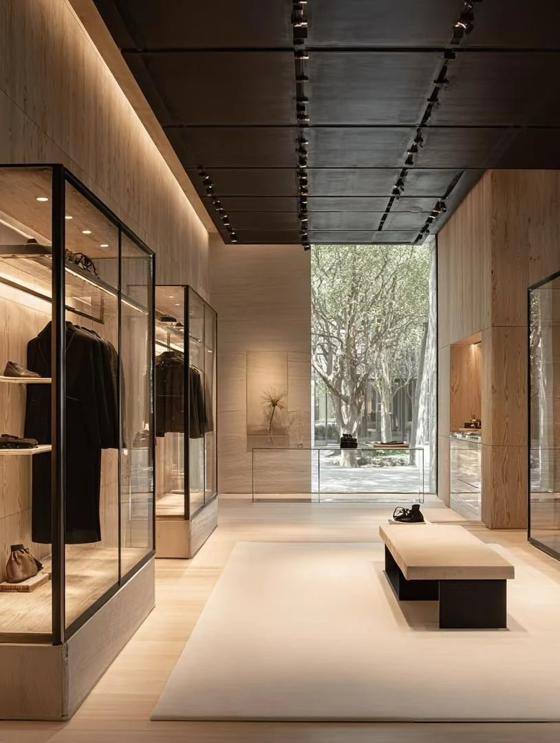 Clothing and footwear retail interior