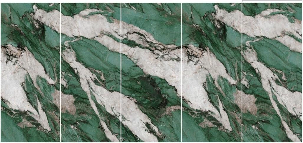 9100 · continuous stone-pattern composition