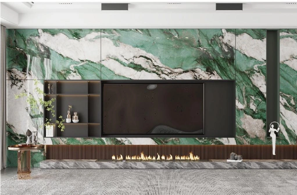 9100 · feature-wall design rendering