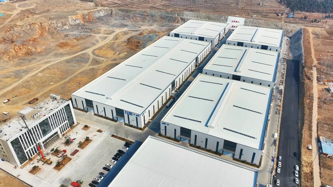 Shandong factory layout from above