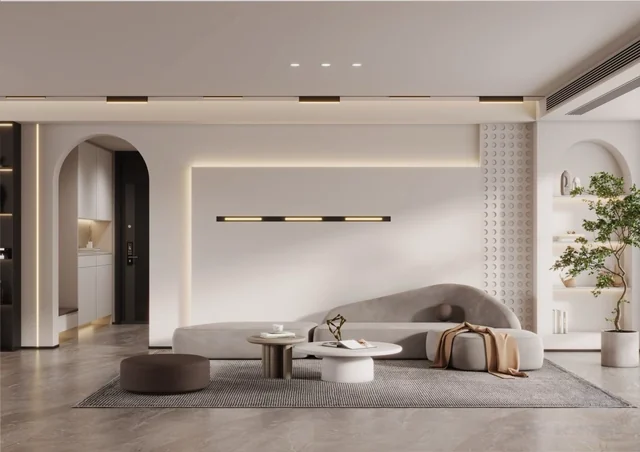 Soft curves & perforated detail