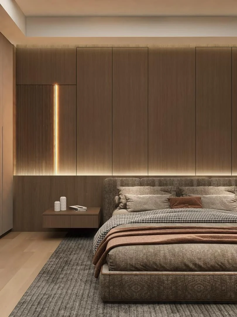 Warm bedroom wall