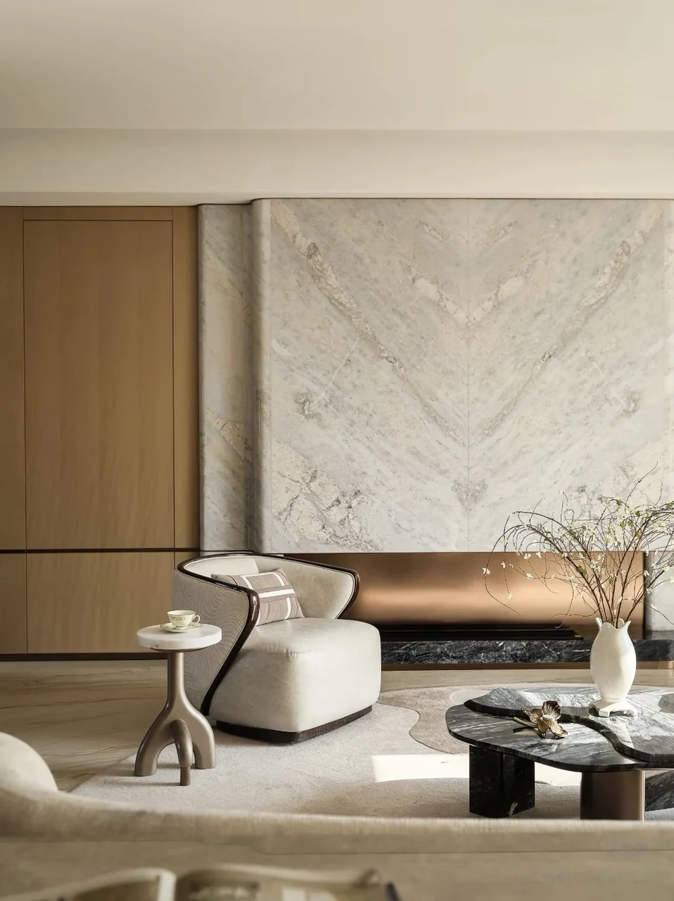A quiet living-room composition